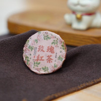 Чорний чай з трояндою "Мей Гуй Хун Ча" (Mei Gui Hong Cha), 5 г, міні млинець / таблетка