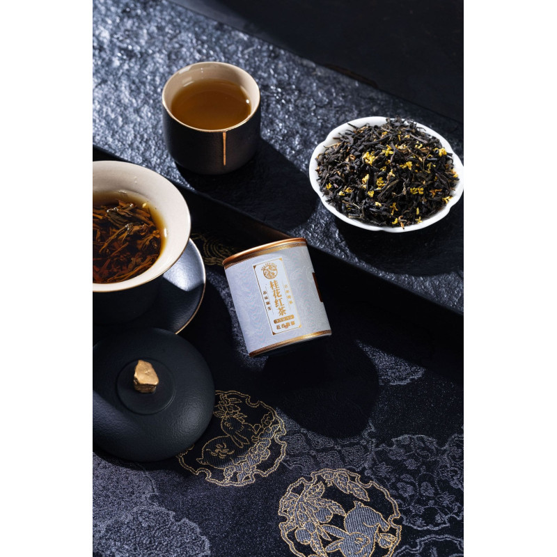 Чорний чай з османтусом "Гуй Хуа Хун Ча" (Gui Hua Hong Cha), 8 г, банка