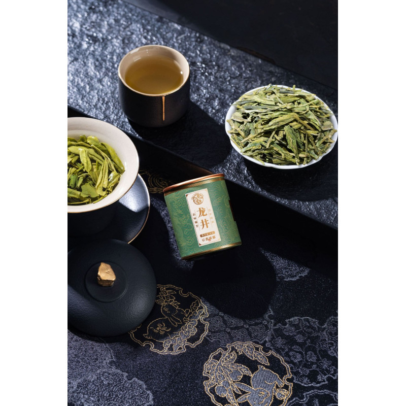 Зелений чай "Лунцзин" (Longjing), 8 г, банка