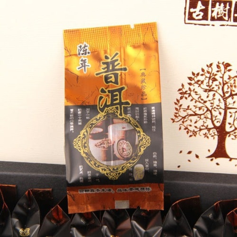 Чай пуер шу "Чень Нянь" (Chen Nian), 25 пакетиків, подарункова коробка