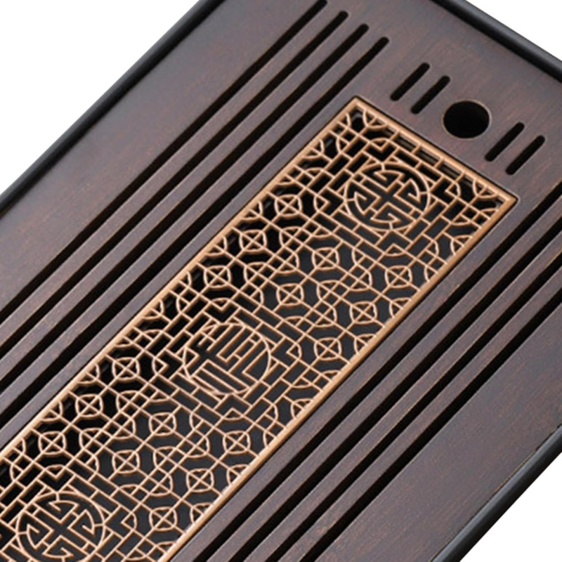 Чабань "Тихе вікно", темний, 36×24 см, бамбук