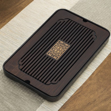 Чабань "Вань Фу Цзінь Ань", темний, 36×24 см, бамбук