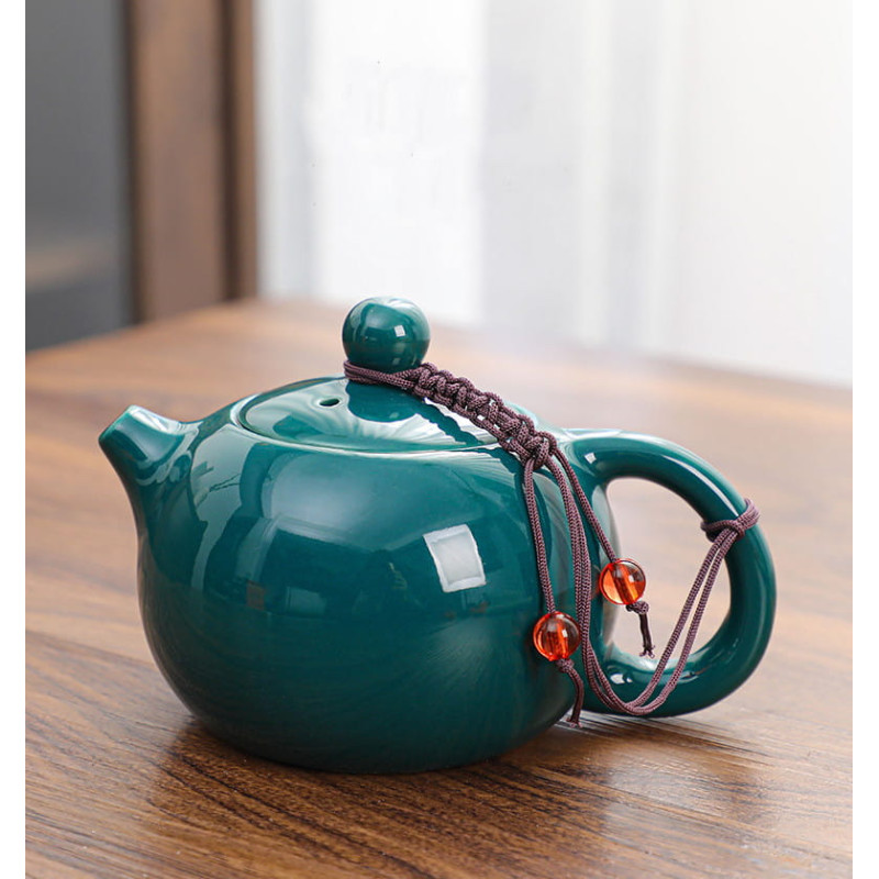 Набір чайного посуду "Гочао" (Guochao), 1 чайник + 4 чашки, подарункова коробка, зелений