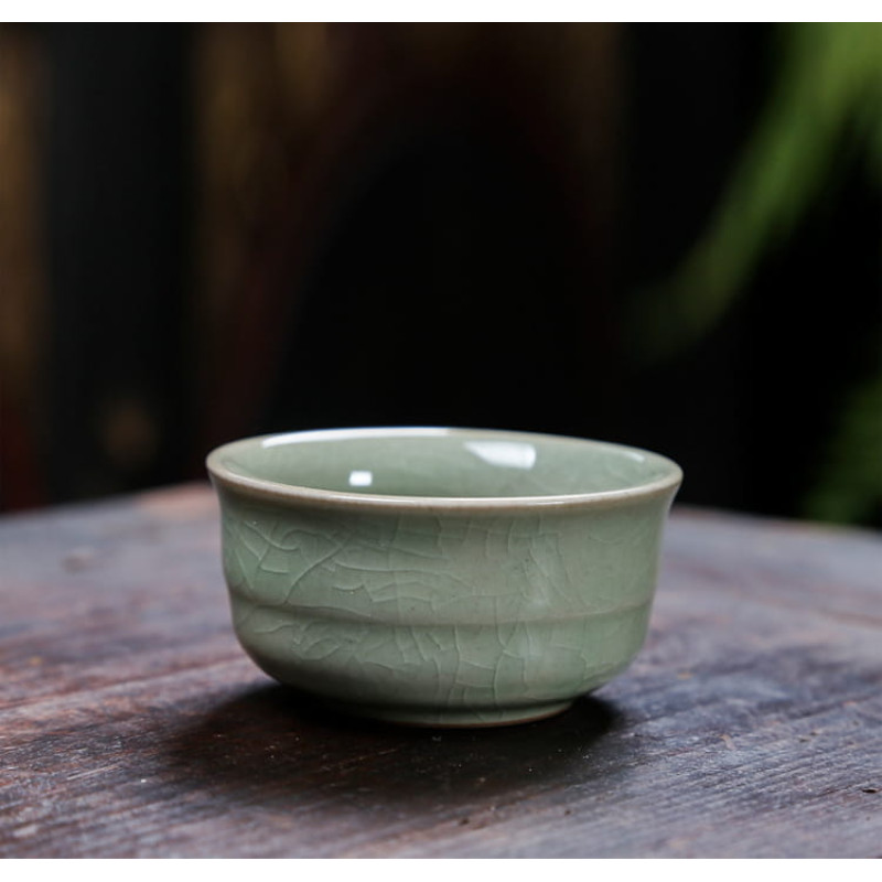 Чайний набір "Ге Яо" (Ge Yao), чайник + 4 чашки + чабань, кейс