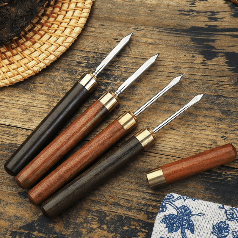 Чайний ніж-шило для пуеру, чорний