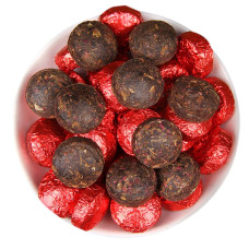 Чай пуер шу з трояндою "Hechangxuan" (Rose Pu-erh Tuocha), 5 г, міні точа