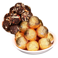 Чай пуер шу з цедрою мандарина "Лунчжу" (Chenpi Pu-erh Longzhu), 8 г