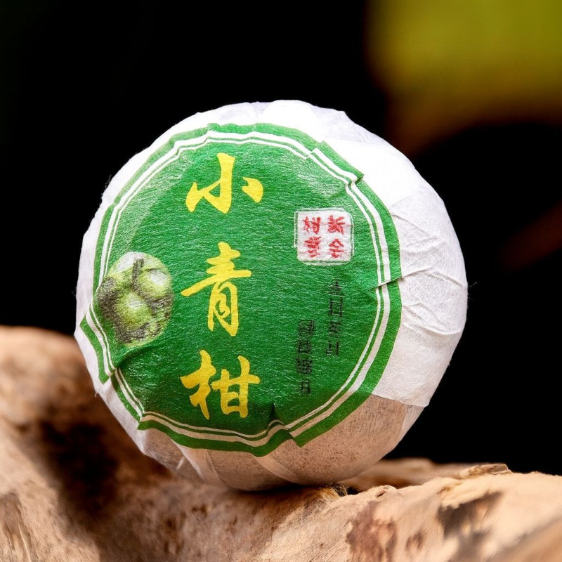 Чай пуер шу в мандарині "Сяо Цін Гань" (Xiao Qing Gan), 8 г