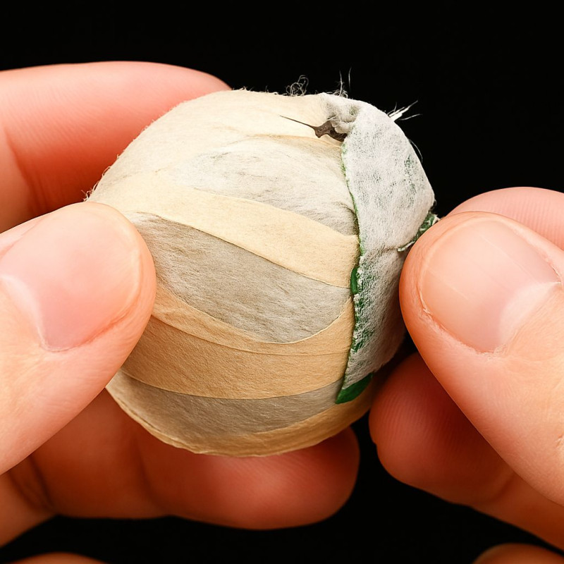 Чай пуер шу в мандарині "Сяо Цін Гань" (Xiao Qing Gan), 8 г