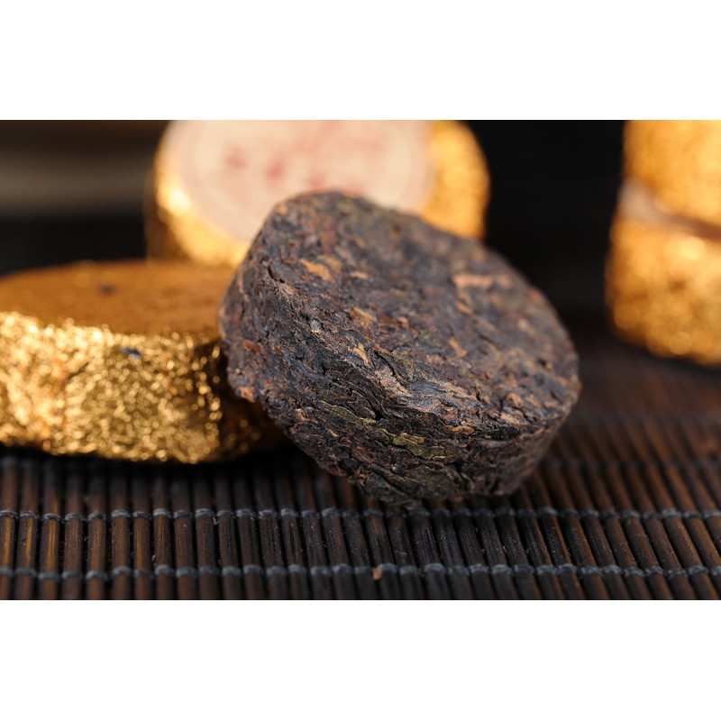 Чай пуер шу "Юань Вей", 7 г, міні млинець / таблетка