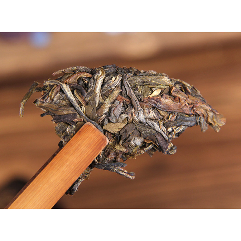 Чай шен пуер з стародавніх дерев "Цзінмай" (Jingmai), 100 г, млинець
