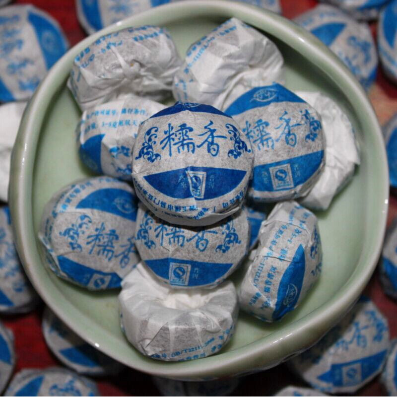 Чай пуер шу "Нуо Мі Сян", 5 г, міні точа