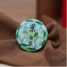 Білий чай "Фудінський жасмин" (Fuding Jasmine White Tea), 5 г, міні млинець / таблетка