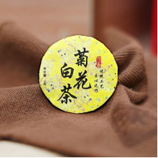 Білий чай "Цзюйхуа Бай Ча" (Juhua Bai Cha), 5 г, міні млинець / таблетка