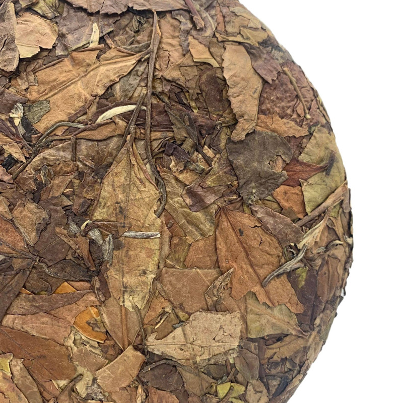 Білий чай "Фудін Лао Бай Ча" Шу Мей 2017, 350 г, млинець