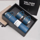 Термос із трьома чашками, 500 мл, синій, подарунковий набір